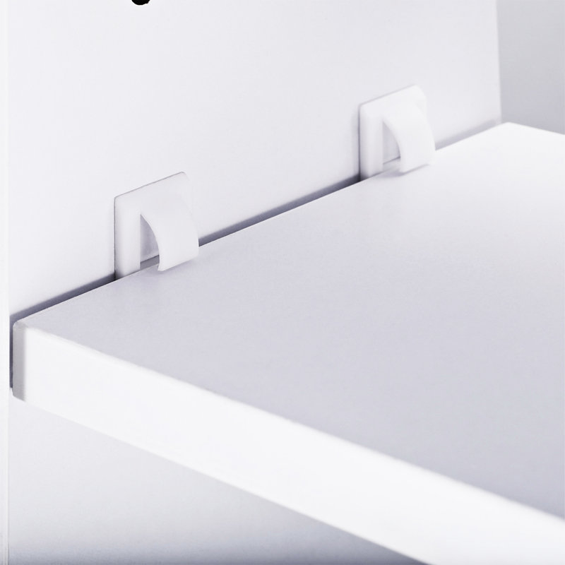 Isau 800mm W 600mm H Surface Framed Medicine Cabinet Mirror 2 Adjustable
