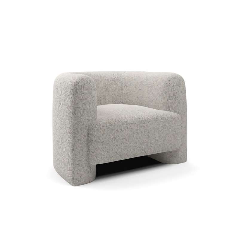 Barry Barrel Chair, Cream 100% Polyester
