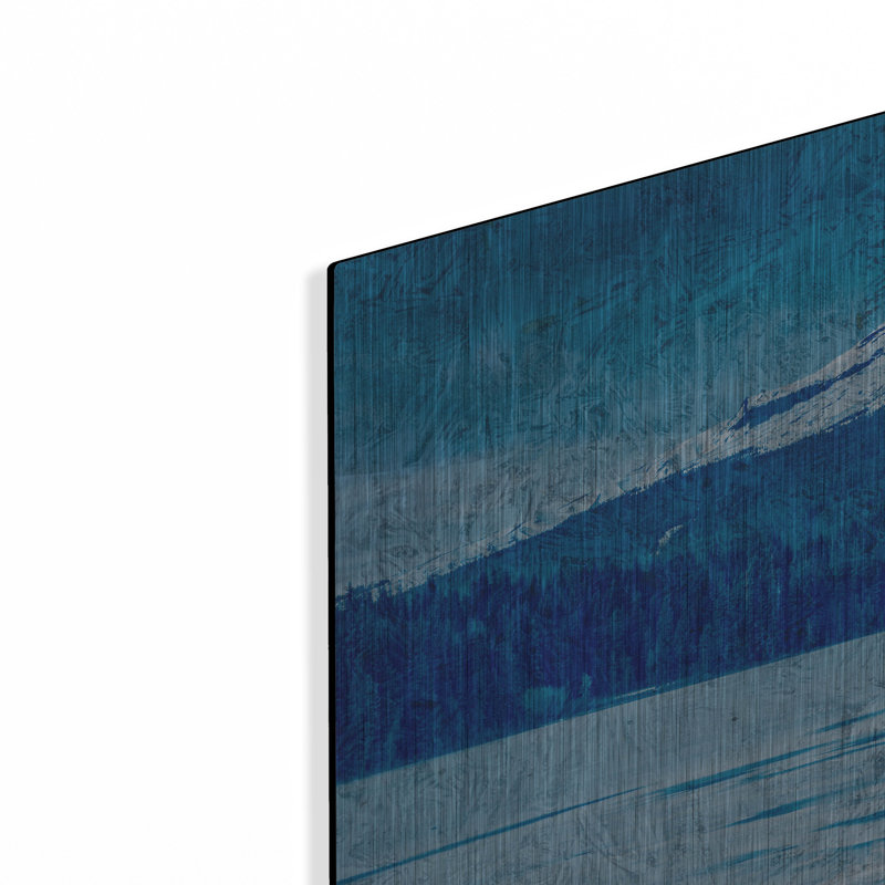 «Mount Hood Reflectionsred» par Rick Berk, art mural en métal, H 24 po x l 36 po