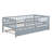 Wood Daybed With Trundle And Fence Guardrails-448797174-448797179