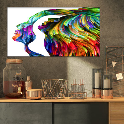 « human head rêve pair », reproduction d’impression sur toile tendue