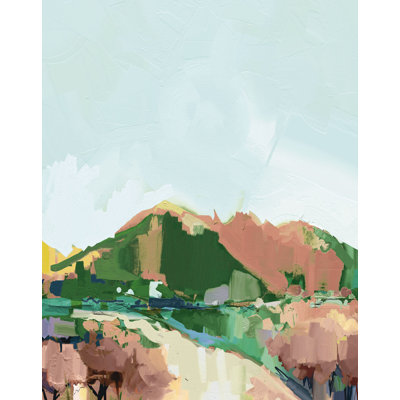 Bight Mountain Landscape II - Painting Print