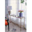 Console en or antique, plateau en miroir