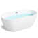 Bali Freestanding Soaking Bathtub with Chrome Drain