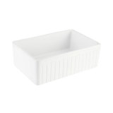 30" Curington Fireclay Farmhouse Sink with Fluted Apron