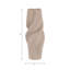 Vase torsadé décoratif imprimé en 3D pour la maison - Grand vase moderne pour table d'appoint ou décoration de salon - Brun clair-133045310