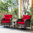 2-Person Square Outdoor Set With Cushions-1511144737