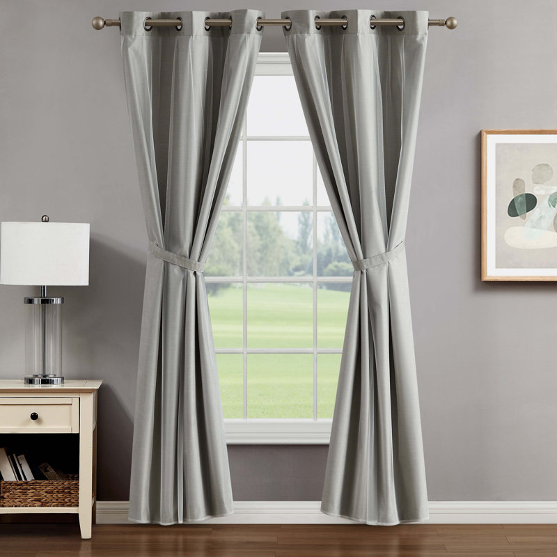 Acacio Blackout Curtain, Beige, 38" W x 96" L