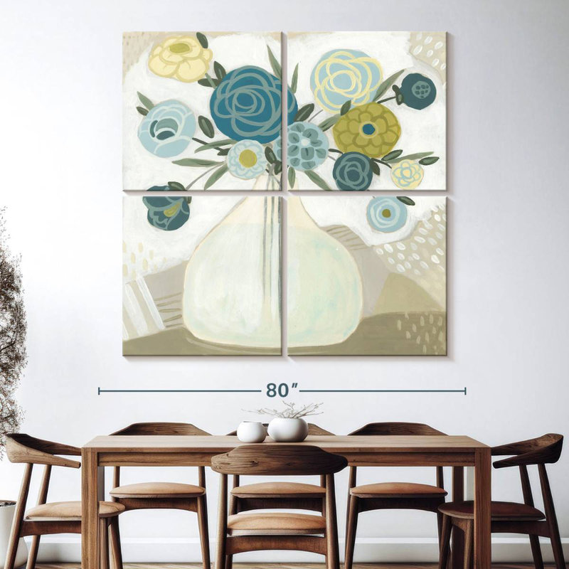 Bouquet Harnek Blue Bohemian II, H 74 po x l 74 po