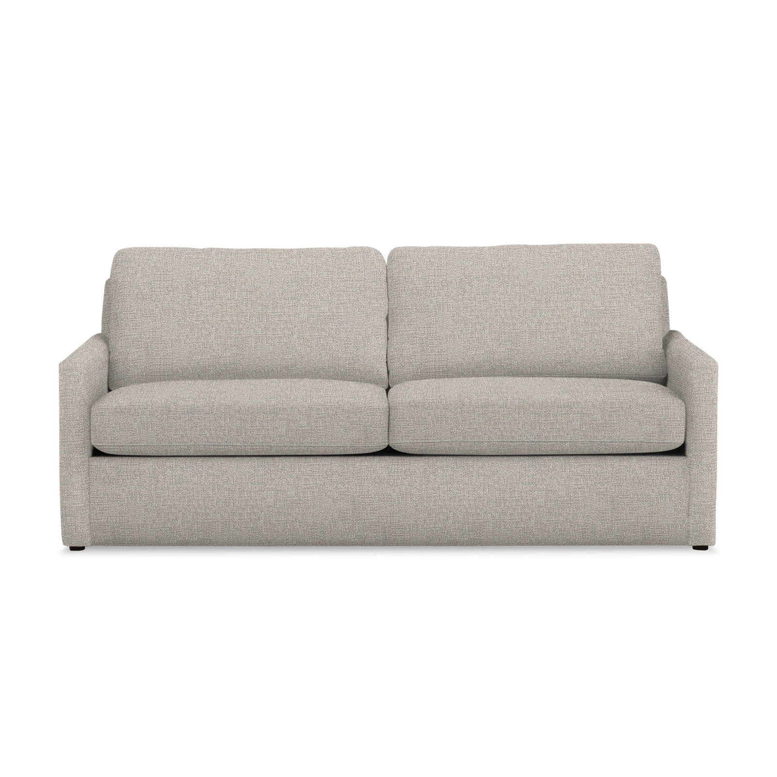 Savannah 85'' Upholstered Sofa, Drusky Ivory Sustain® Basketweave