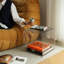 Table d'appoint simple carrée rétro pour le salon-882975786-892337483