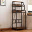 Mini-réfrigérateur à 4 niveaux avec rangement, mini armoire avec rangement