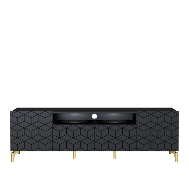 Sasithorn 70.9" Wide TV Stand for TVs up to 70", Black