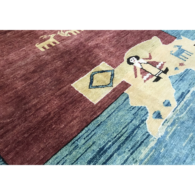 Hand-Knotted High-Quality Brown Area Rug