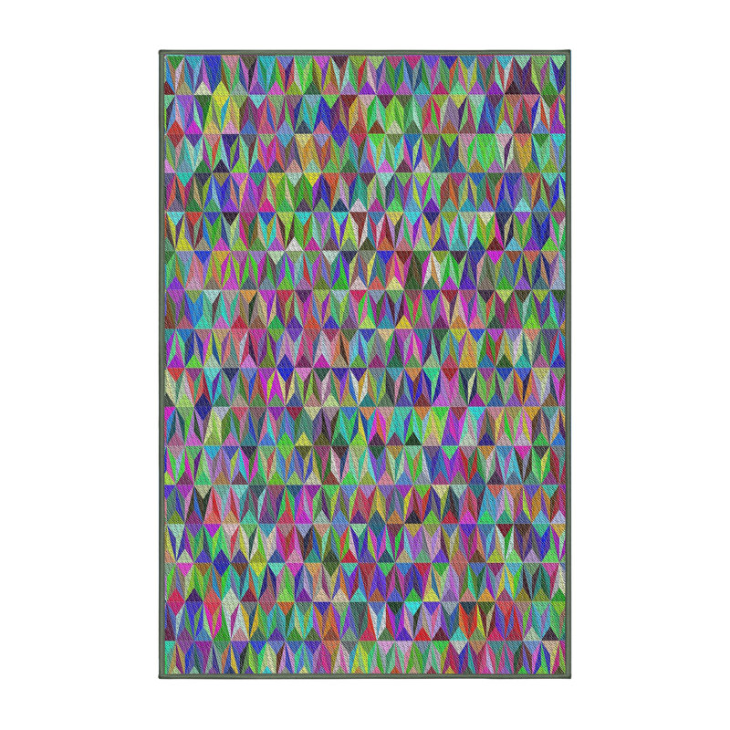 Geometric Indoor Rug, Rectangle 7' x 9'