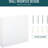 24"x22" Bathroom Cabinet, Steel Frame With Double Doors And Mirror For Primer, White Lotion,