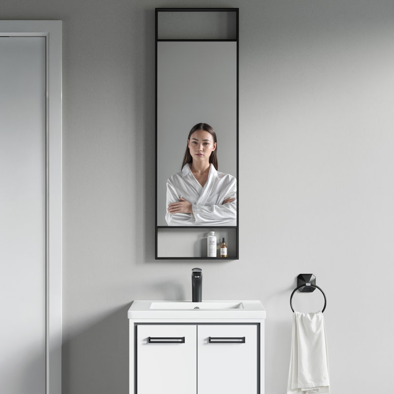 Miroir mural Mcalpine, Noir