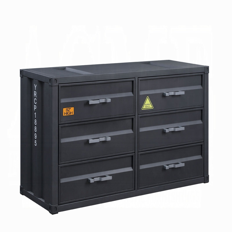 Spandrel 6-Drawer 48.6'' Wide Metal Dresser