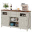 Buffet de style campagnard avec tiroirs et porte de grange Beltran-633871931