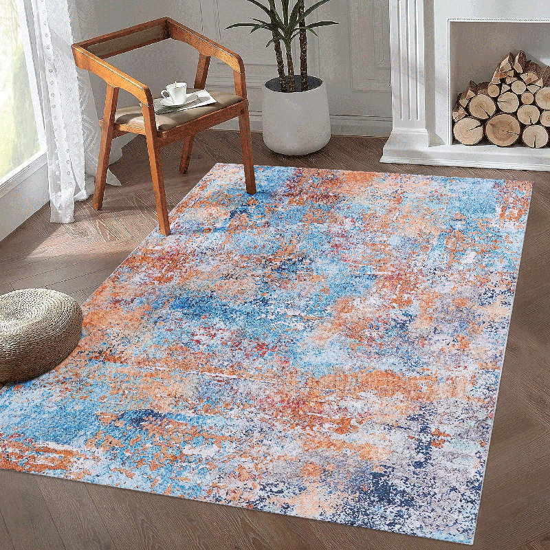 Tapis multicolore lavable 6 x 9 po MAVAL (multicolore, 6 pi x 9 pi), Rectangle 6 pi x 9 pi