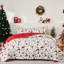 Ensemble de courtepointe nordique de Noël avec des rennes-135989530
