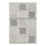 Rug & Kilim’S Scandinavian Rug In Gray And White Geometric Patterns