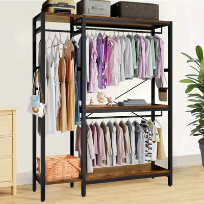 Versatile Multi-Functional Clothes Rack For Bedroom, Hallway, And More - Perfect For Hanging Clothes, Bags, And Towels