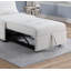 Canapé-lit moderne en tissu Sherpa
