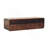 Solid Wood Floating California Walnut Open Console, 2-Drawers, Brown