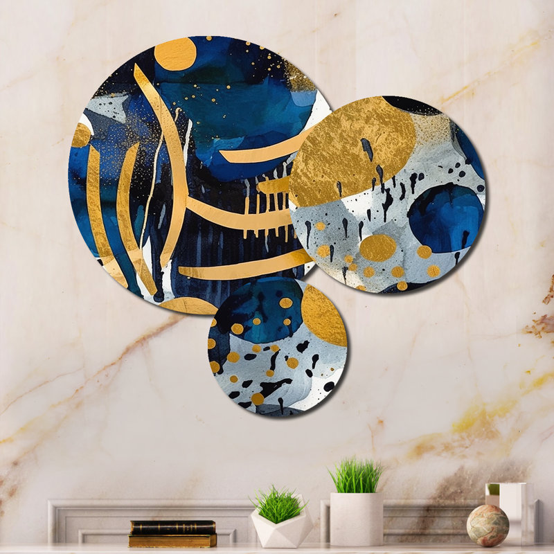 Abstract Wall Decor on Metal