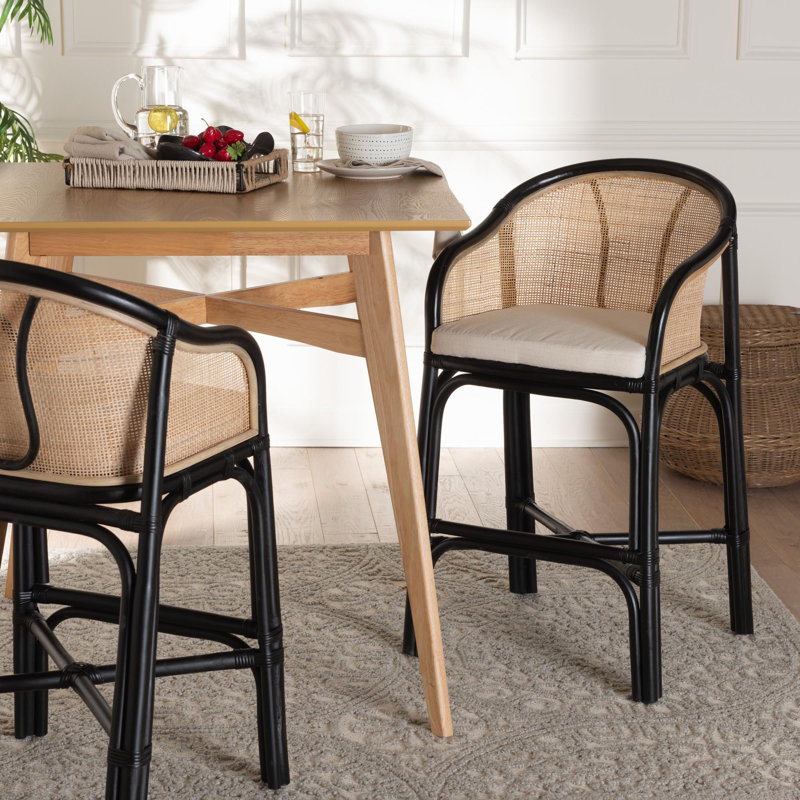 Norah 23.5" Rattan Counter Stool