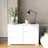 drawer dresser 47.3" W Manufactured Wood 6-Drawer Double Dresser-1663022890