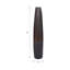 Vase de plancher en céramique émaillée pour comptoir de cuisine - Accent moderne avec profil haut pour console - brun et noir-1222622136
