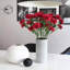 12 pièces d'œillets artificiels ， Œillets artificiels 25 po longues tiges de fleurs artificielles en vrac pour les bouquets de mariage, bricolage, décoration de fête-930362615