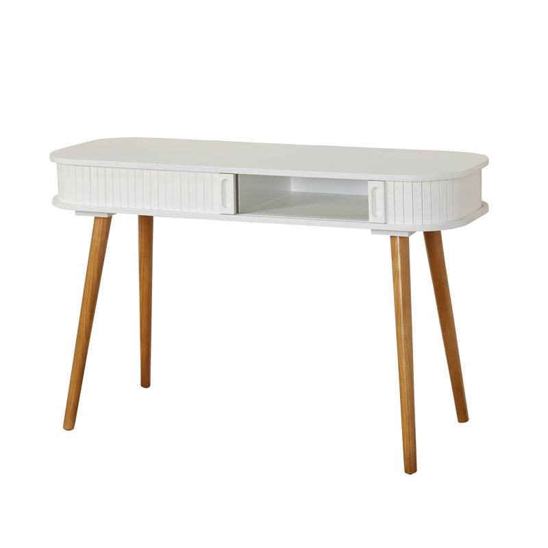 Vandeusen Oval Writing Desk, Midnight Blue