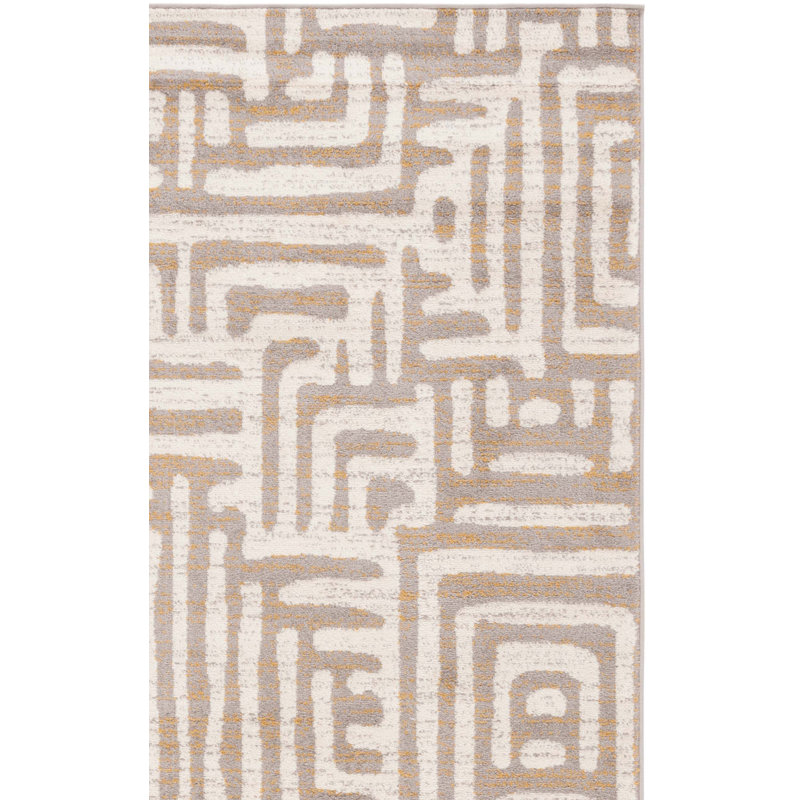 Ailssa Performance Geometric Rug, Rectangle 6'7" x 9'2"