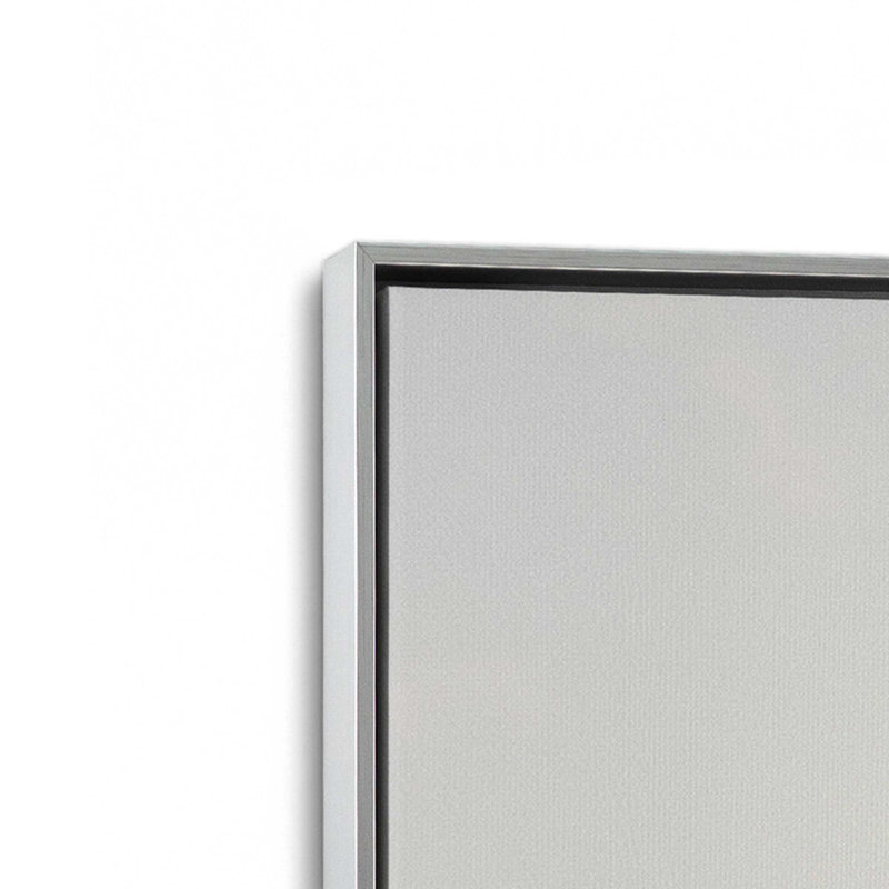 Pampas Whisper Canvas Print, Polished Chrome Floater Framed, 36.75" H x 24.75" W x 1.75" D