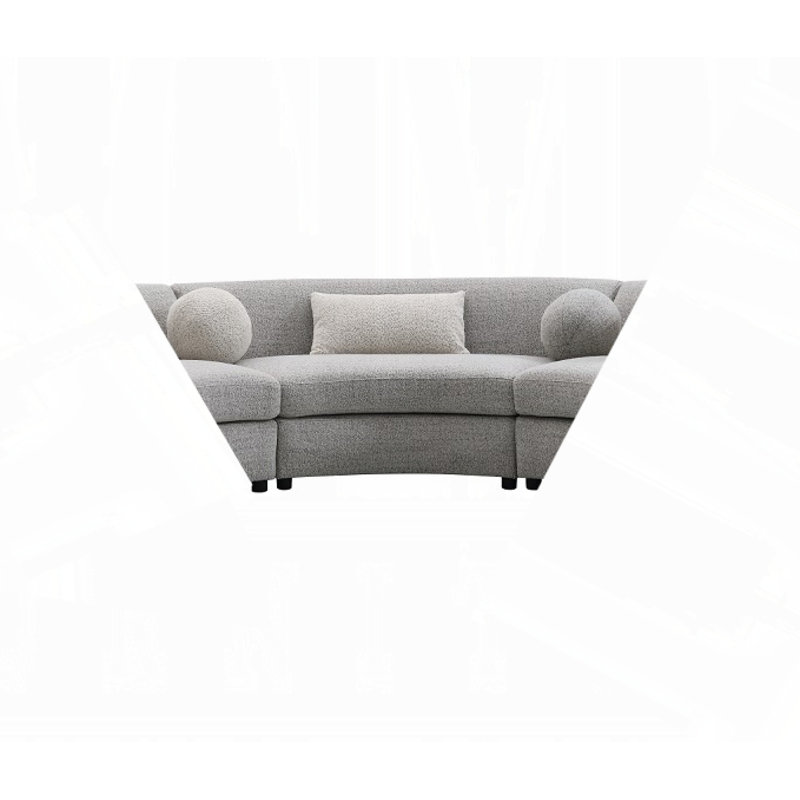 Ivria Sectional Sofa Component Armless Loveseat 