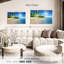 Ensoleillé, ensemble de 3 pièces d'art mural sur toile Sunny Caribbean Beach-1785920510