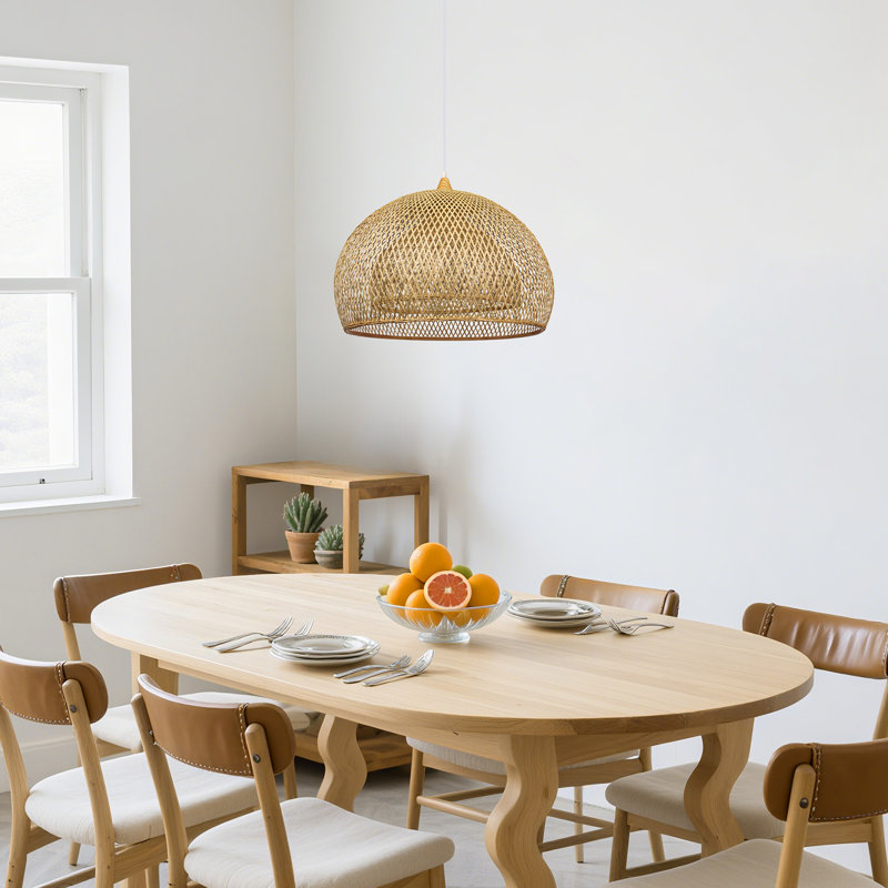 1 - Light Natural Drum Pendant