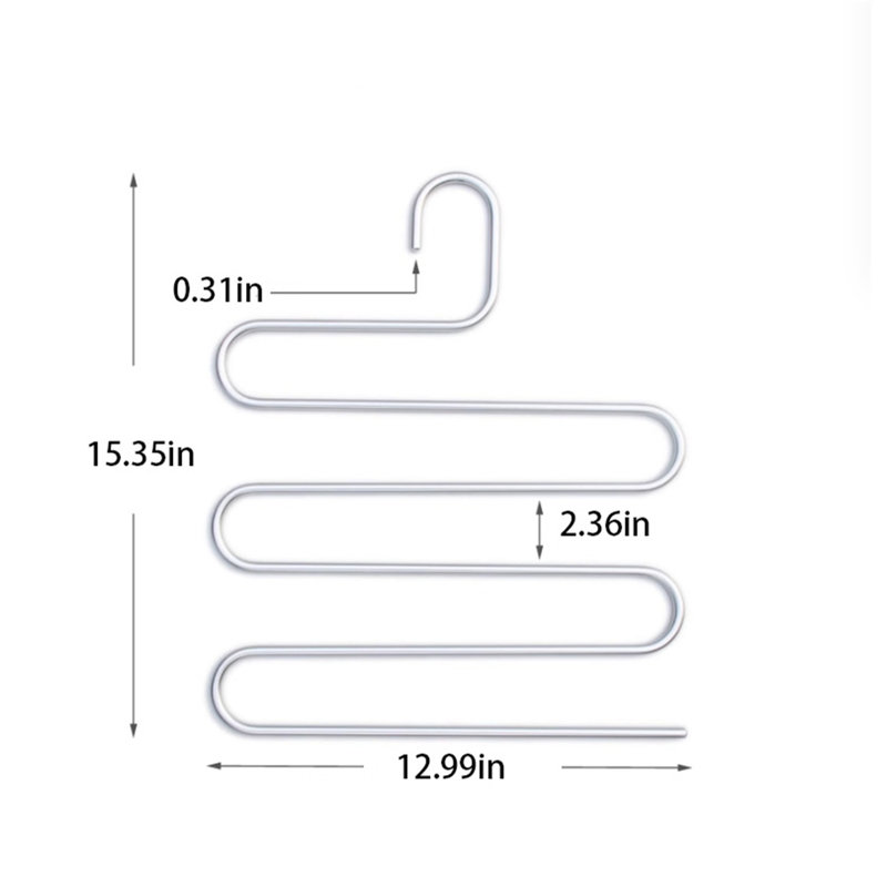 Cintre pour pantalons en alliage d'aluminium, 10