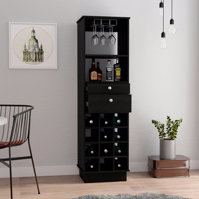 Bar Cabinet, Two Drawers, Twelve Built