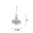 Engedi 18 - Light Steel Dimmable Chandelier