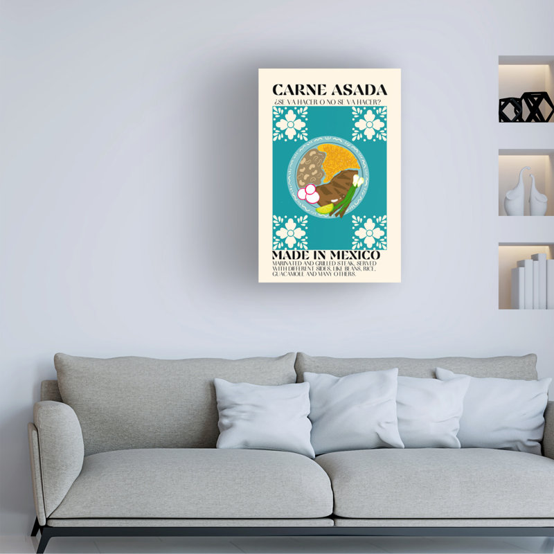 Art sur toile Gaec Studio Carne Asada, H 47 po x l 30 po x P 2 po