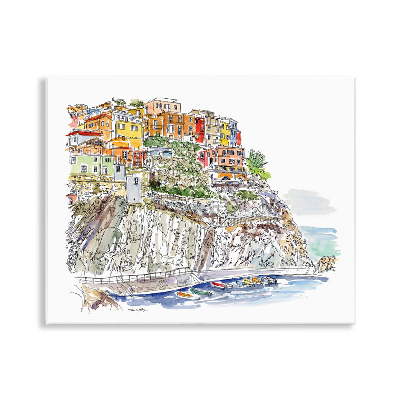 Plaque murale Wanderlust, bord de mer, par Tim Coffey