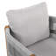 Ensemble de 2 chaises d'extérieur en bois d'acacia avec poignées en corde brunes, coussins lavables et imperméables, capacité de 400 lb-788610405