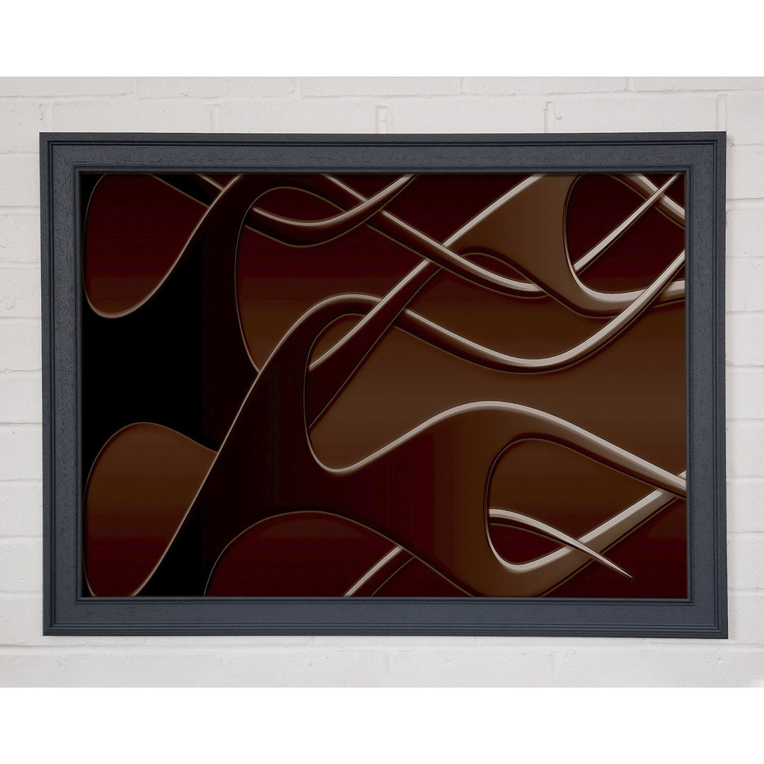 Gerahmtes Wandbild Chocolate Flames