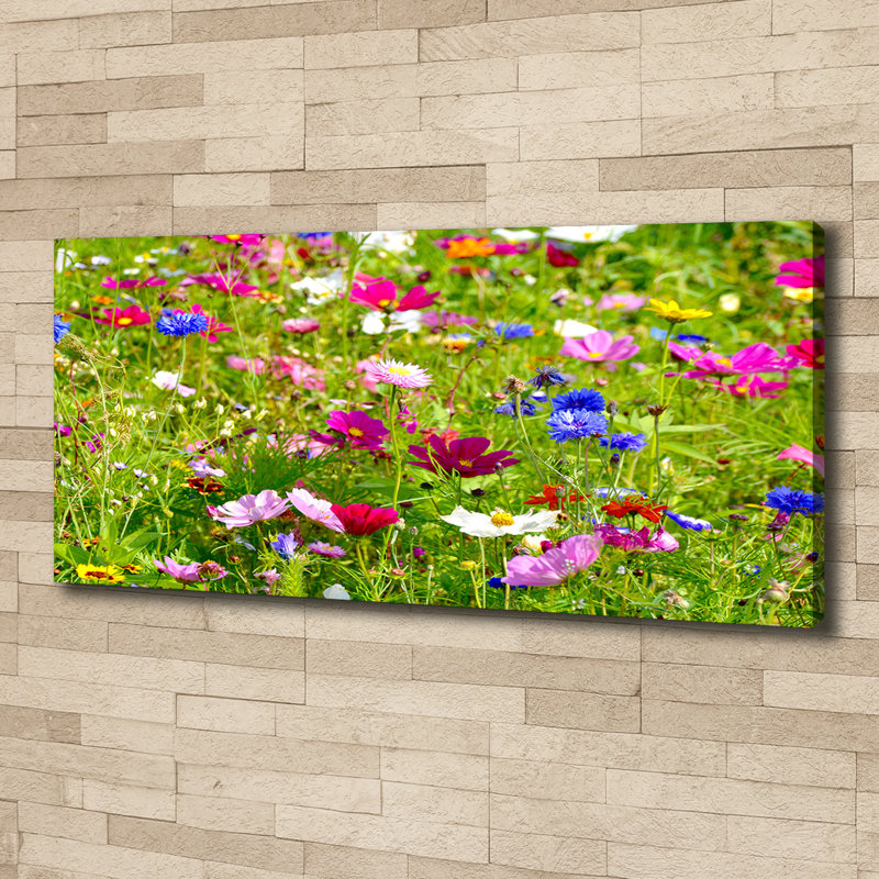 Field Flowers - Wrapped Canvas Print
