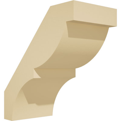 3"W x 6"D x 6"H Valencia Signature Urethane Knee Brace, Primed Tan