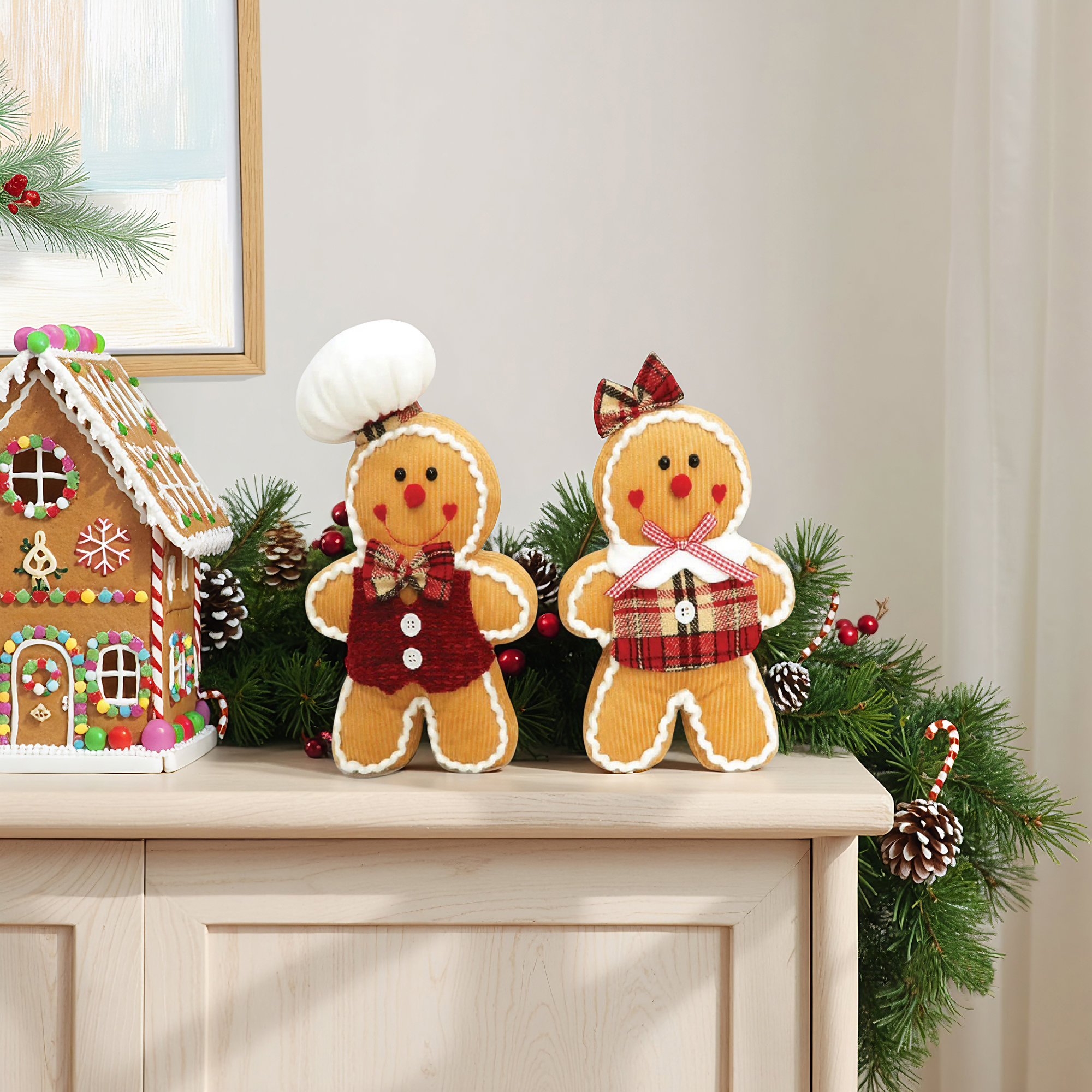 11" Gingerbread, Set Of 2
